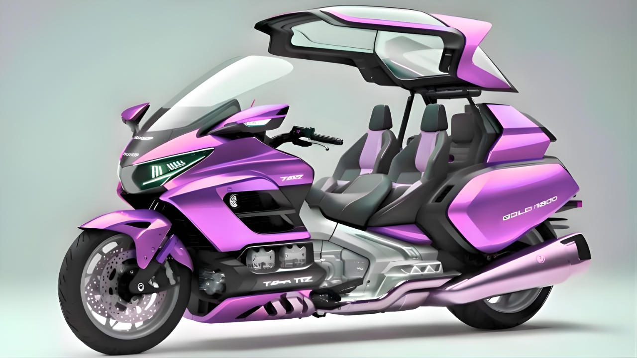 Moto Touring de Lujo Inspirada en Honda Gold Wing: Diseño Conceptual con Máxima Comodidad y Estilo Premium