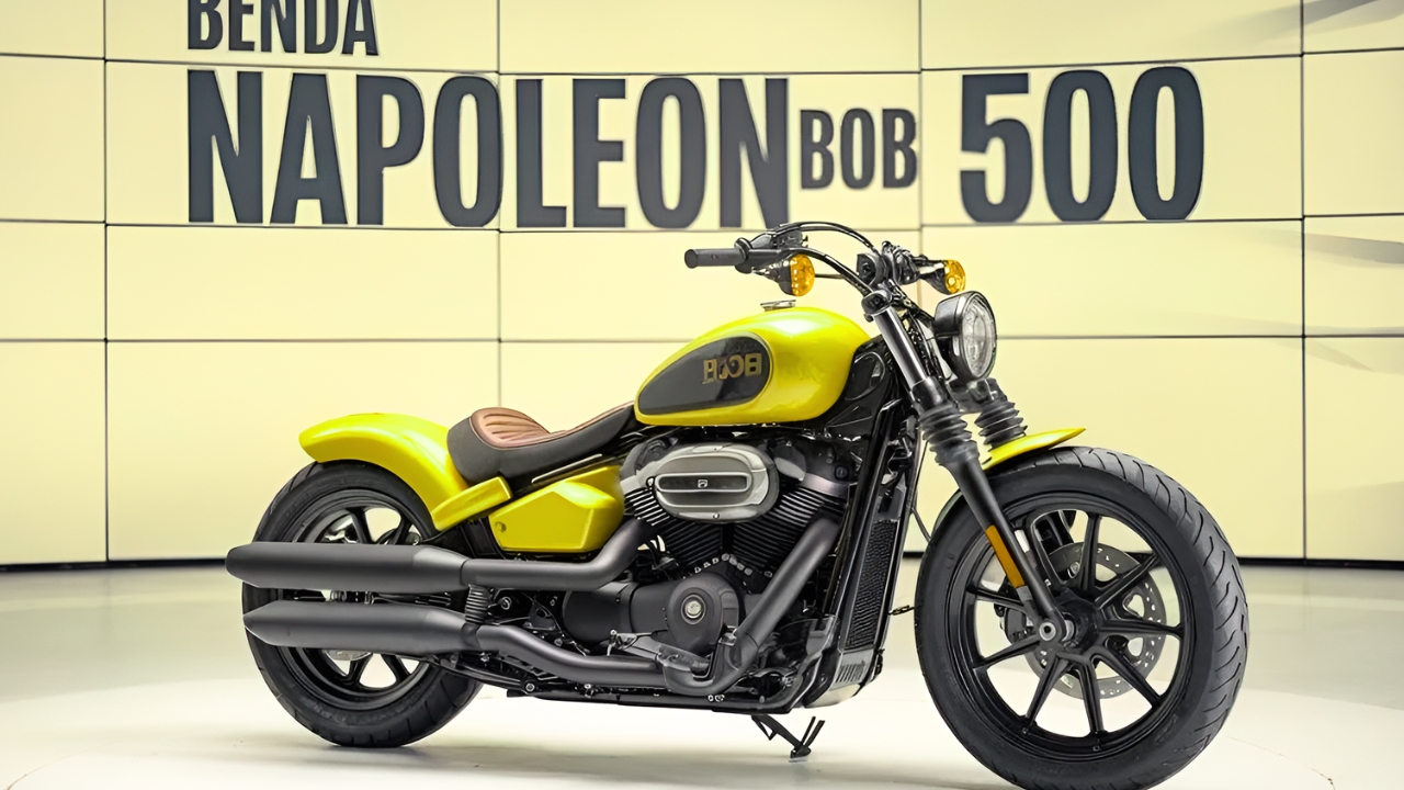 Benda Napoleonbob 500: Moto Bobber de Estilo Clásico con Diseño Moderno y Presencia Imponente en la Carretera